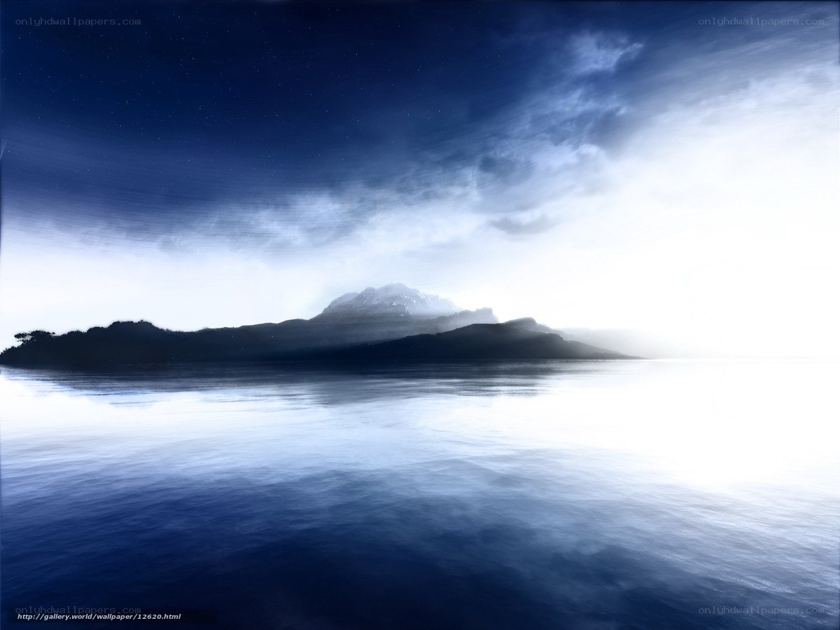 Island at dawn