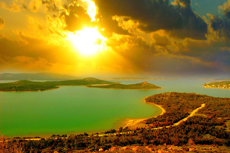Island Bay at Sunset