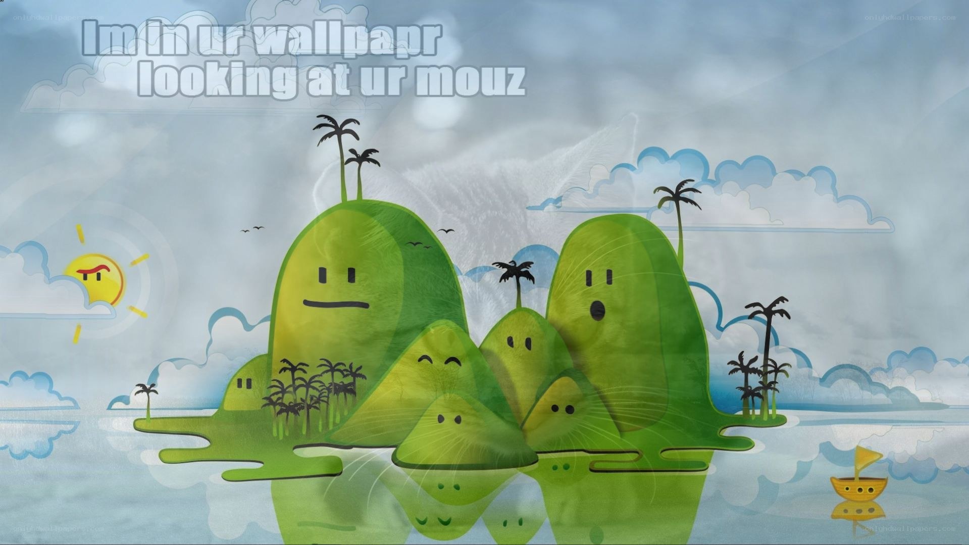 island characters wallpaper