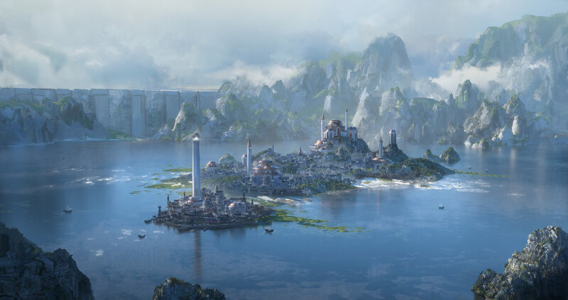 Island City in Bay