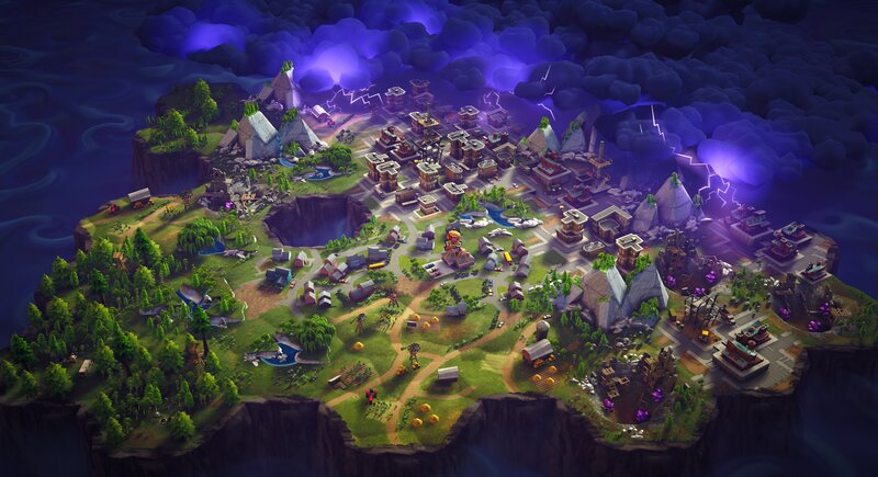 Island City under Storm