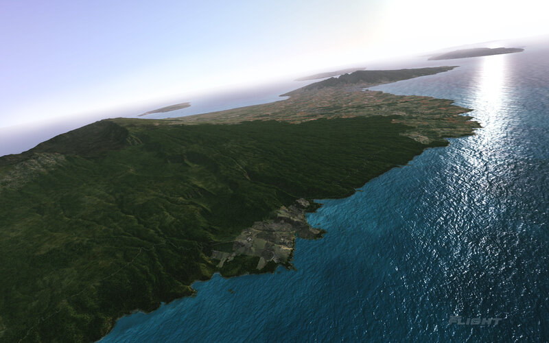 Island from Aerial View
