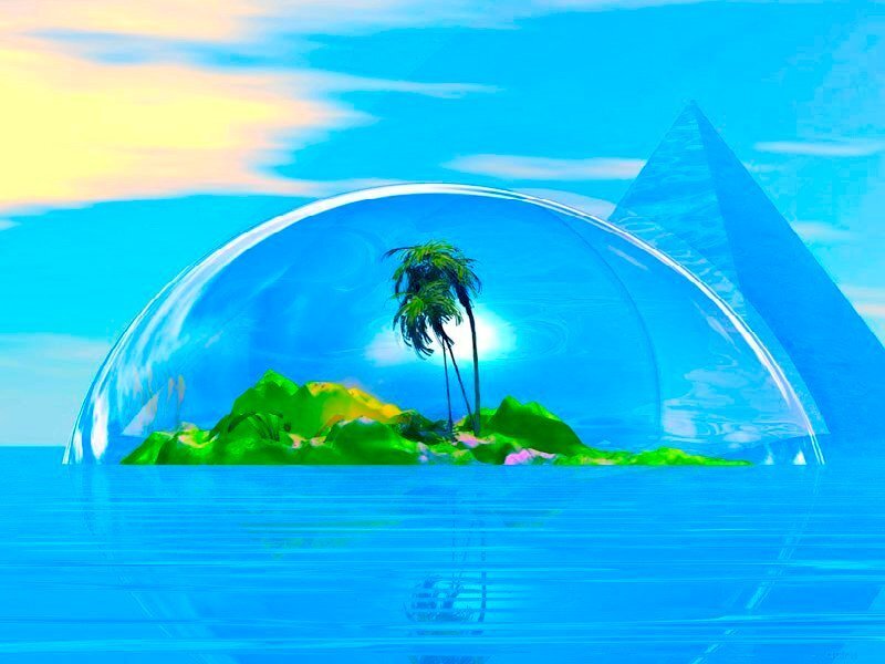 Island in a bubble