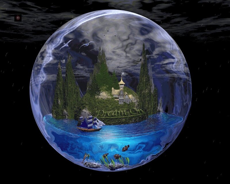 Island in a Bubble — Blue