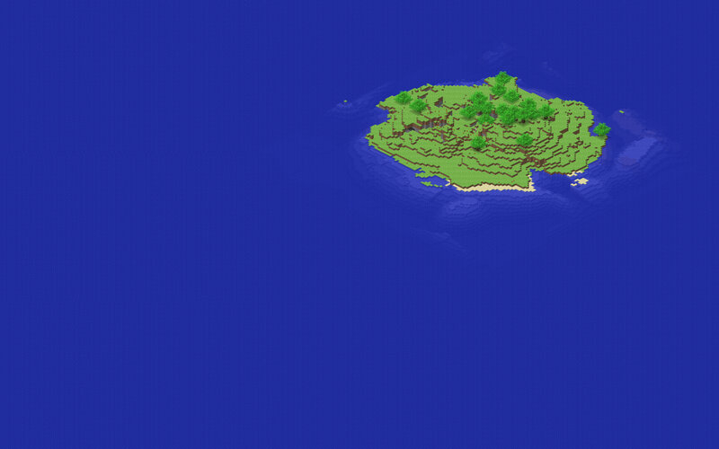island in a vast ocean