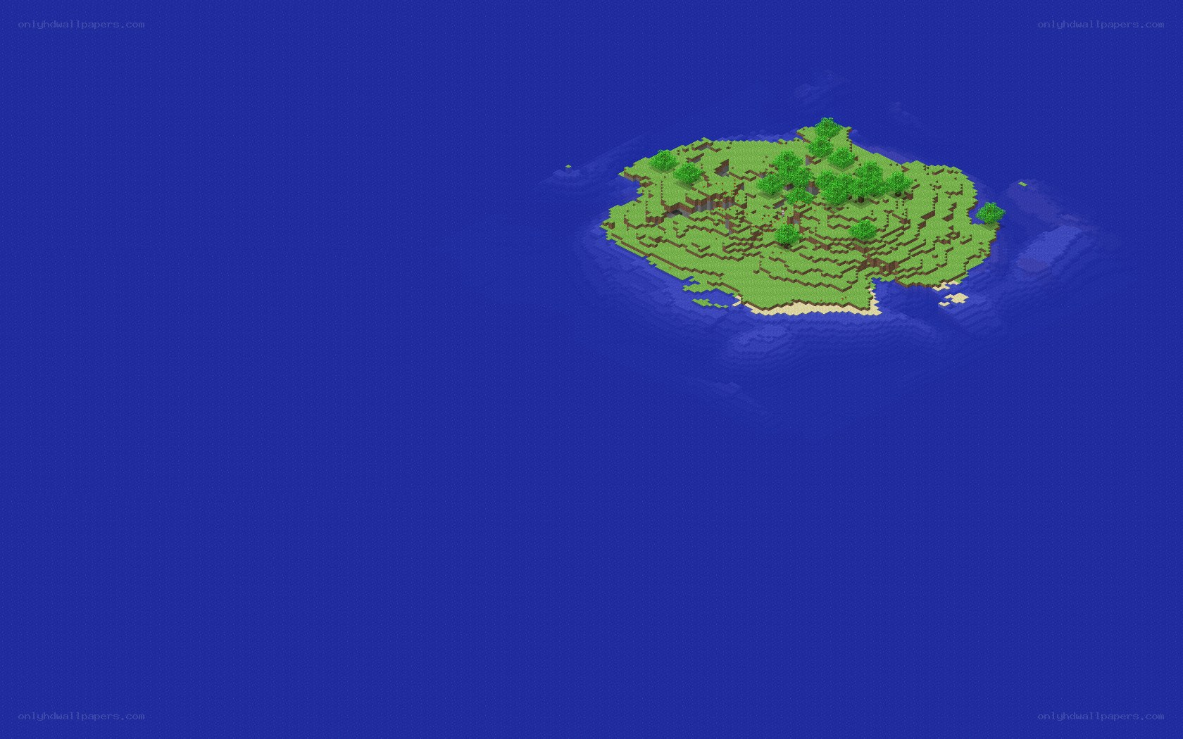island in a vast ocean