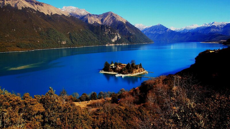 Island in Blue Lake