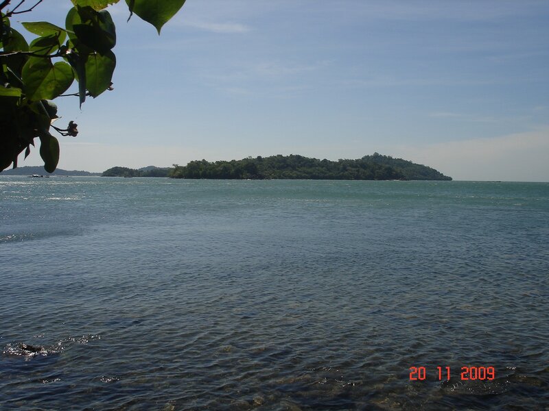 Island in Blue Water — Serene