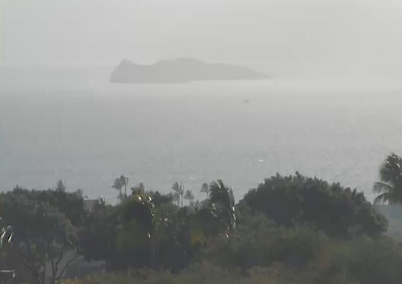 Island in Foggy Sea