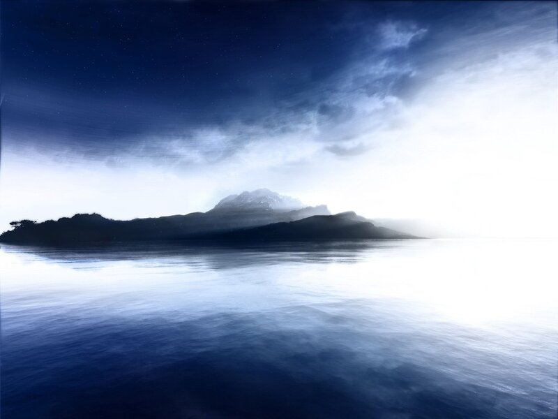 Island in Misty Sea