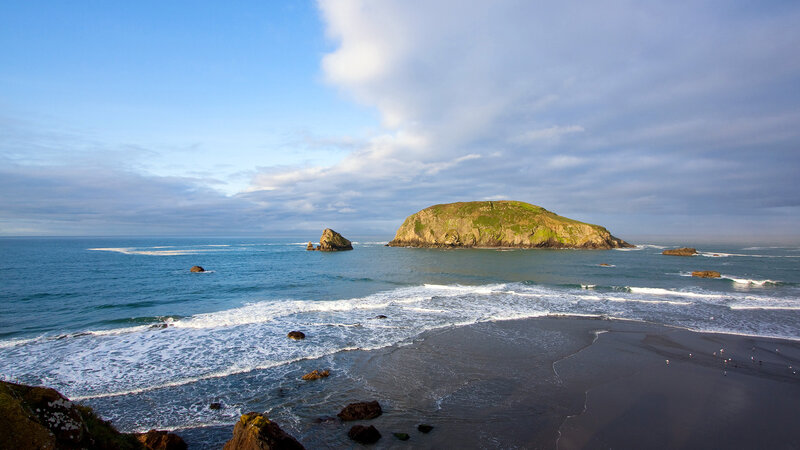 Island in Ocean Bay