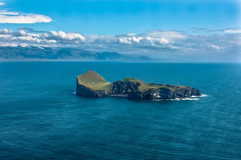 Island in the blue sea