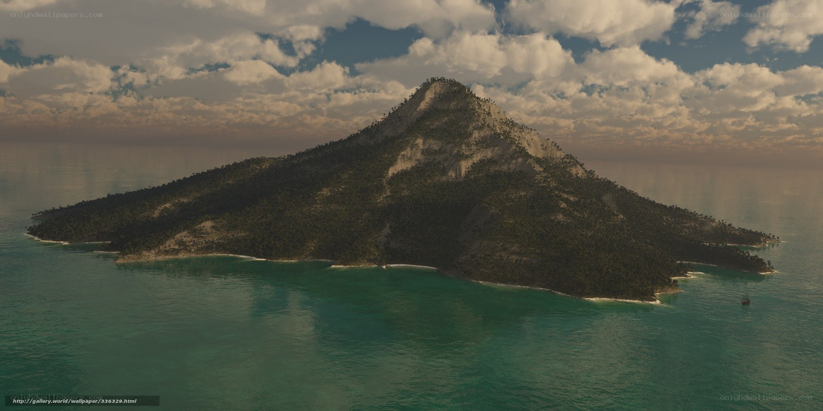 Island in the ocean