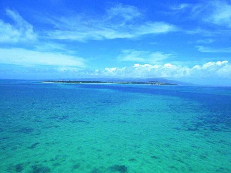 Island in the turquoise sea
