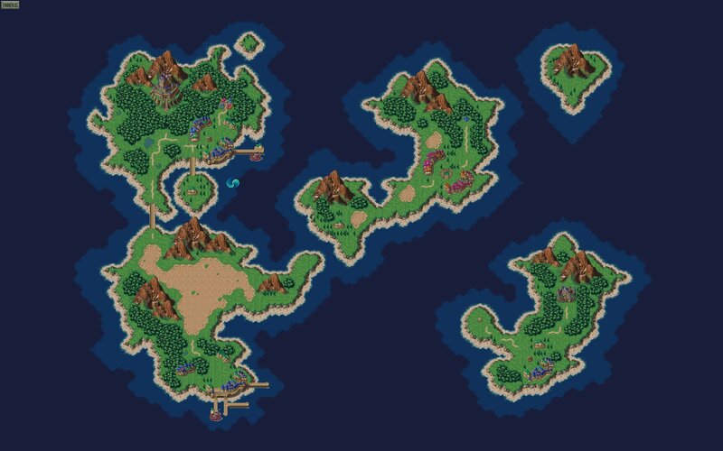 Island Map — Green