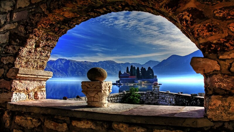 Island Monastery View