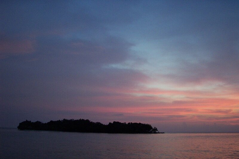 Island Silhouette at Dusk