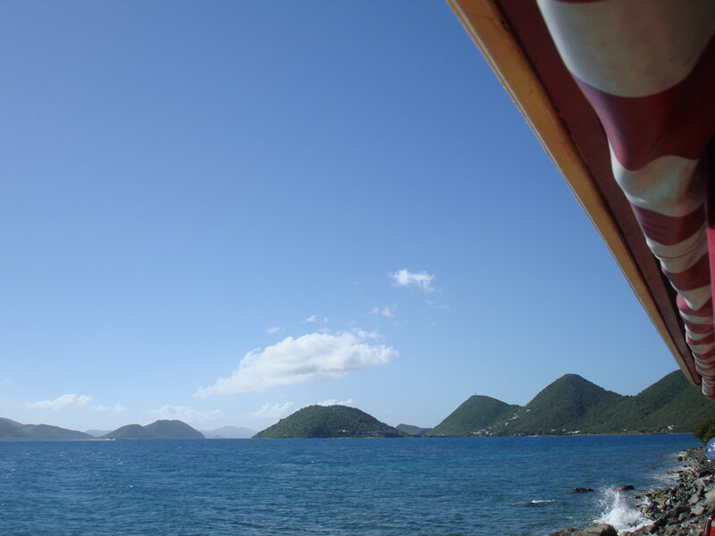 Island View from Boat — Blue