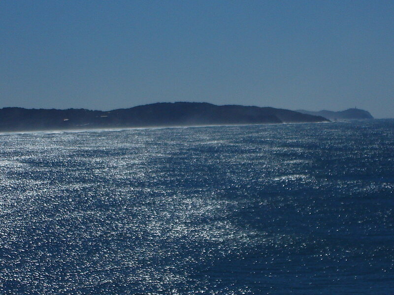 Island view from the sea