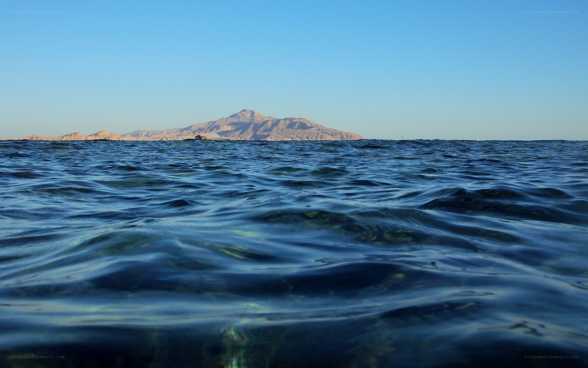Island view from the water