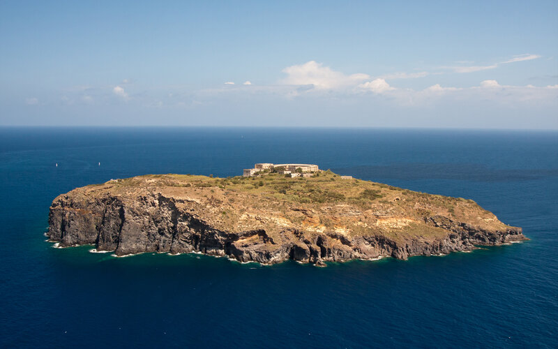 Island with Buildings