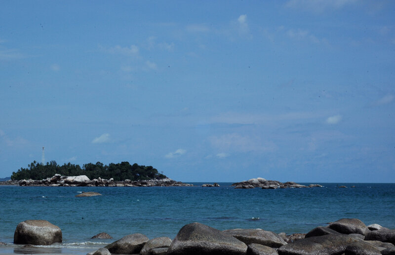 Island with Communication Tower