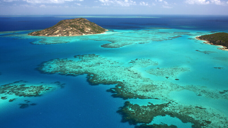 Island with Coral Reef