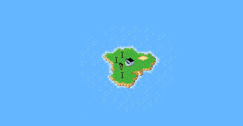 Island with House and Character