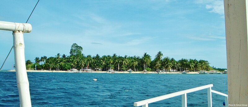 Island with Palm Trees — Blue, Serene, Afternoon