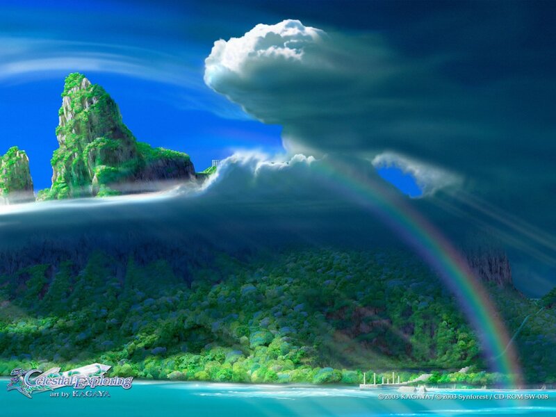 Island with Rainbow