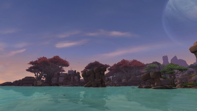 Island with Red Trees