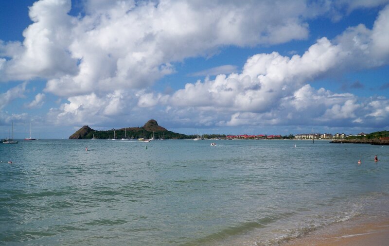 Island with Sailboats