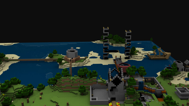 Island with Structures