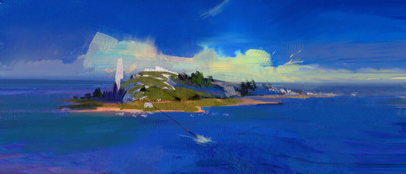 Island with Tower