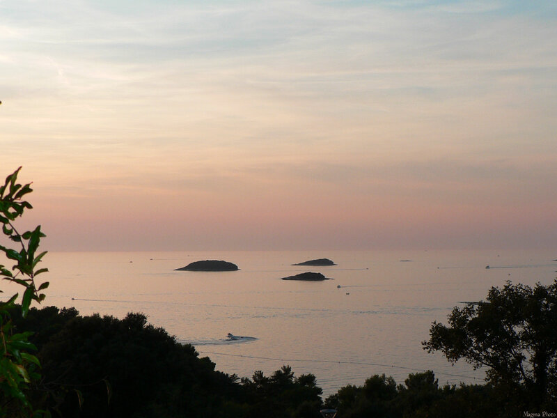 Islands at sunset