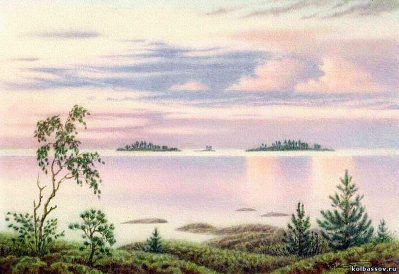 Islands in a Lake — Pink