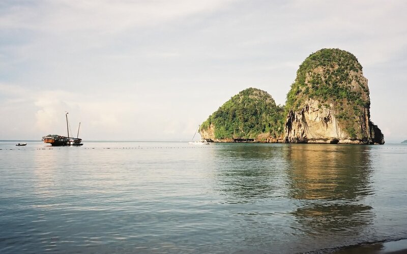 Islands in calm sea