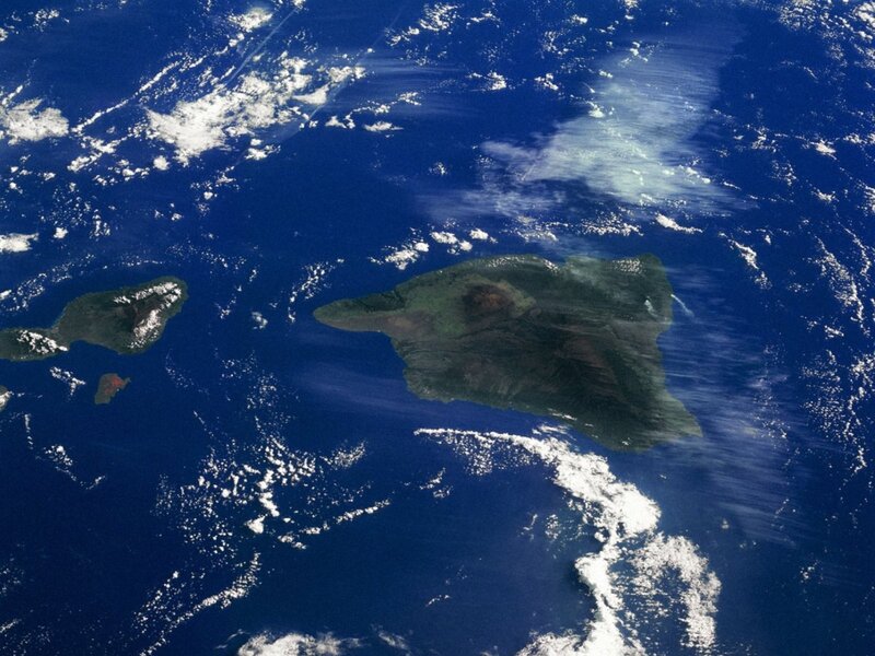 Islands in Ocean — Blue, Serene, Photograph