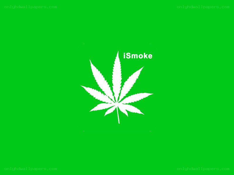 iSmoke logo with cannabis leaf