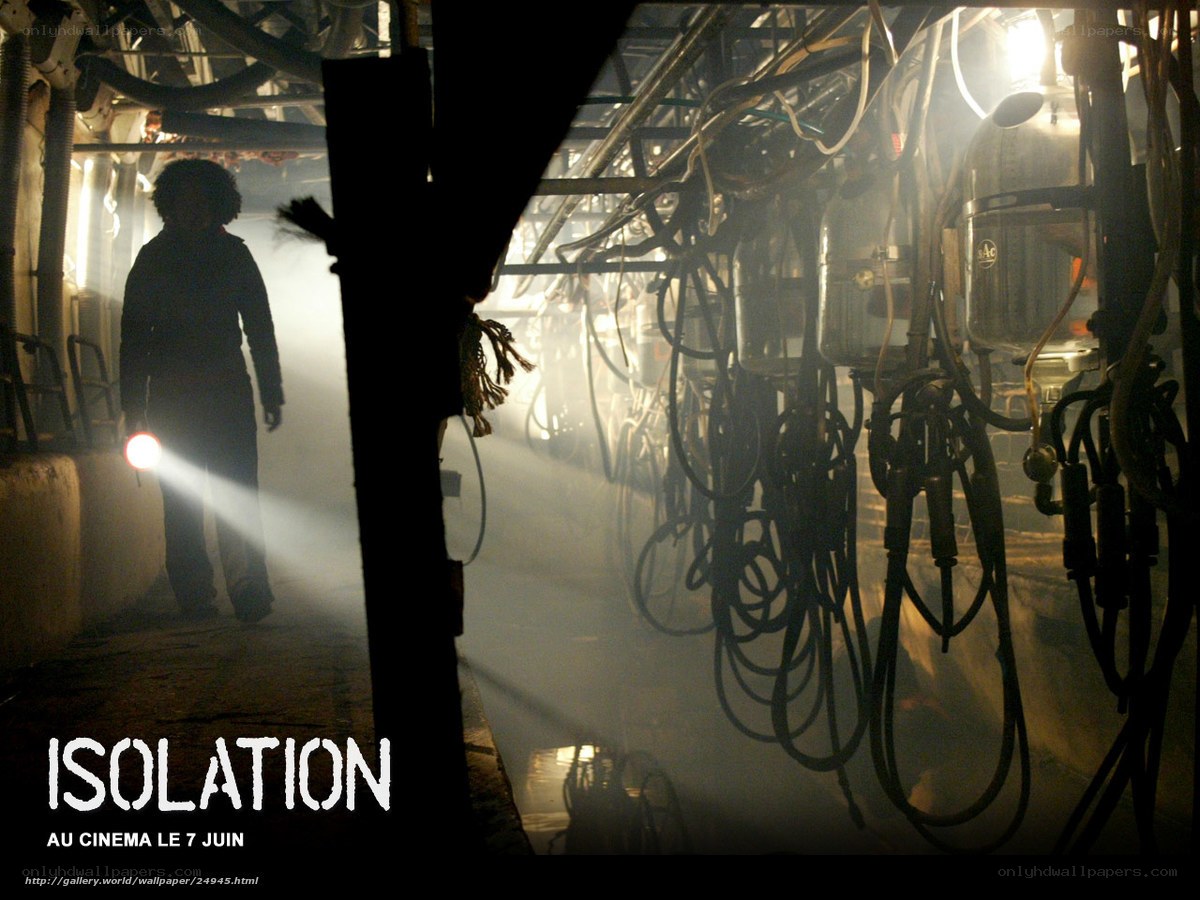 isolated figure in industrial setting