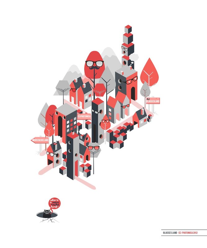 Isometric City with Glasses