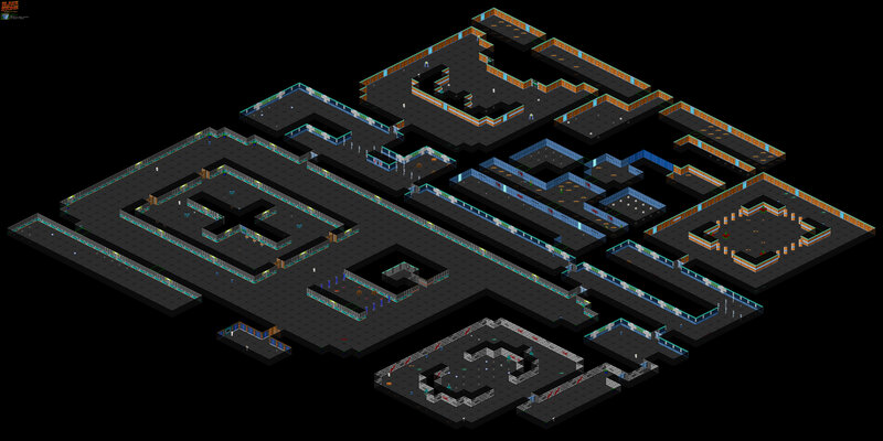 isometric game level map