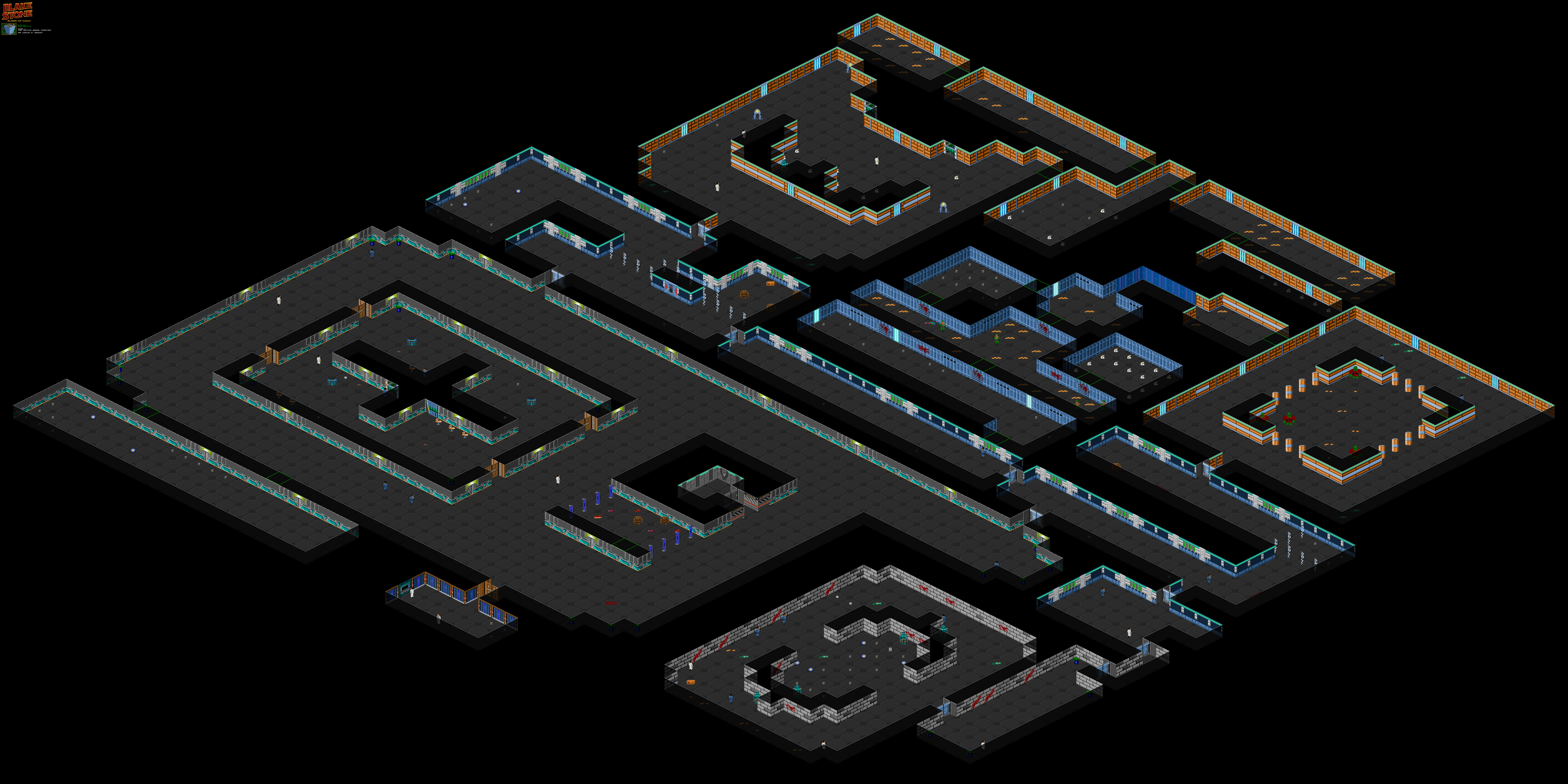 isometric game level map