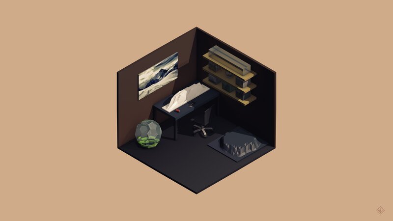 Isometric Office Room
