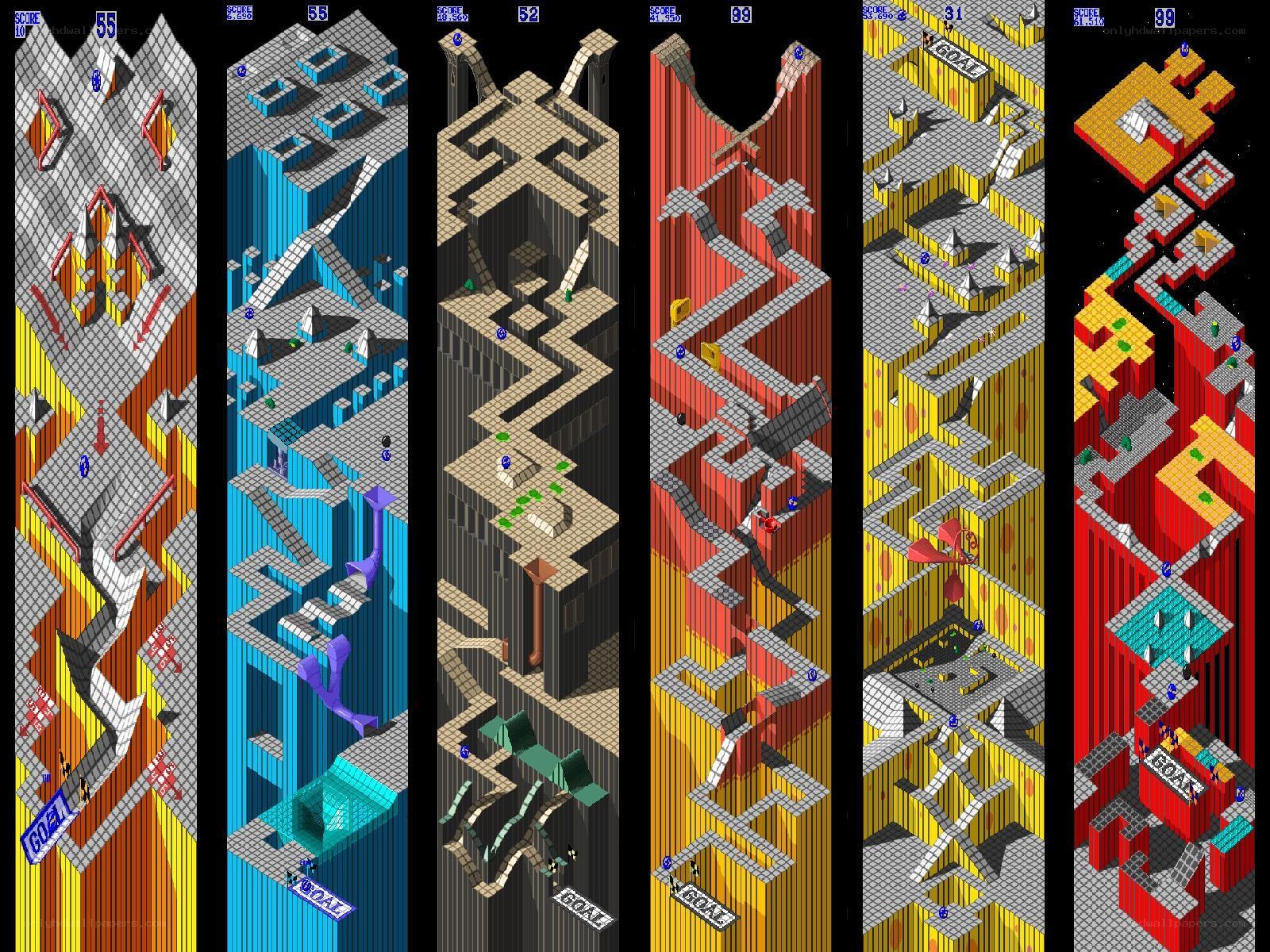 Isometric puzzle game levels