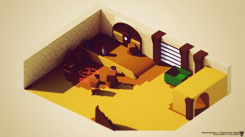 Isometric Room Interior