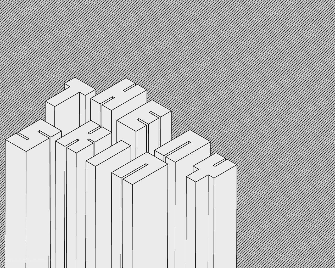isometric text art