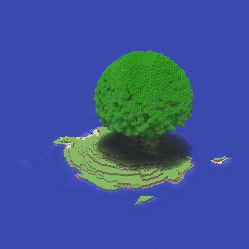 Isometric tree island