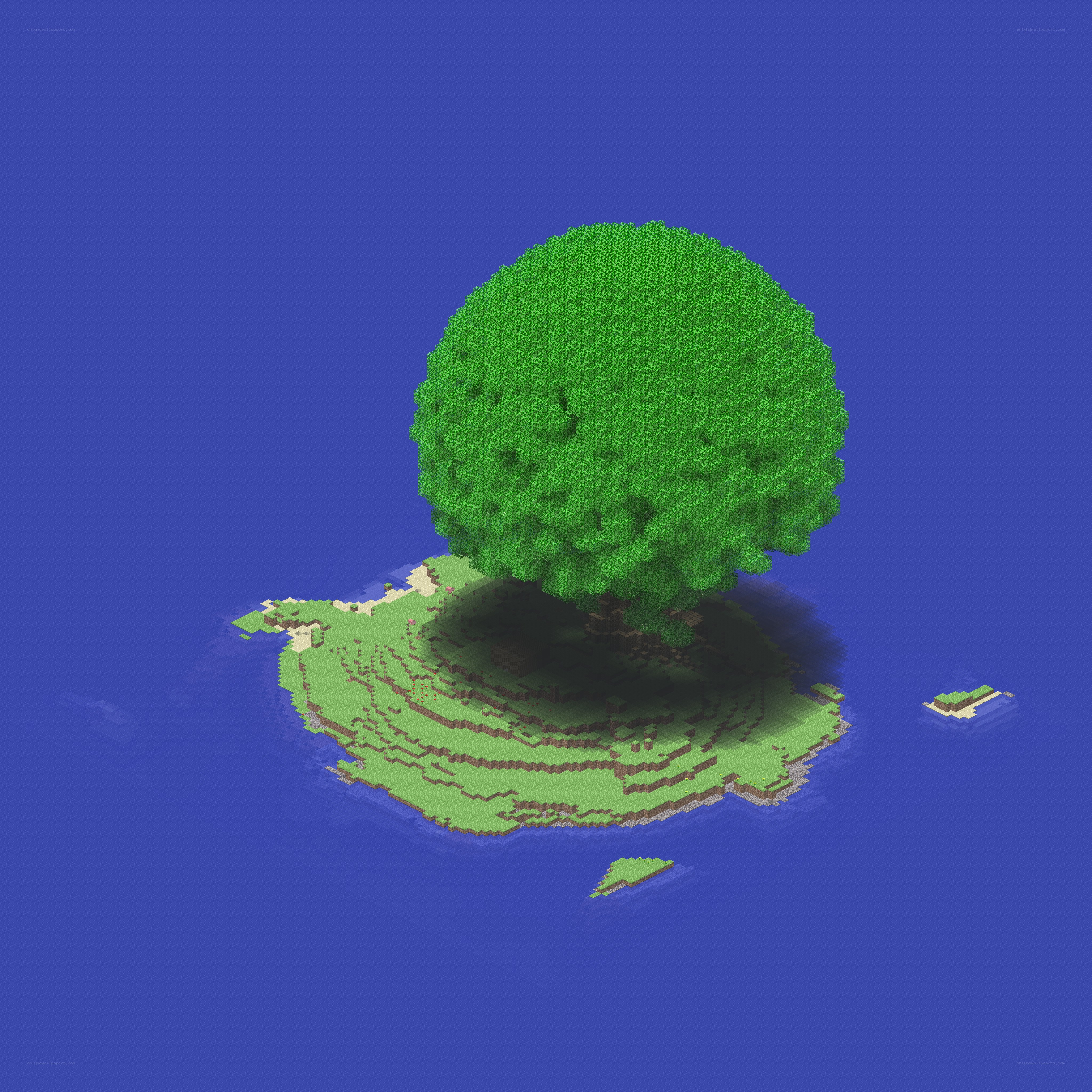 Isometric tree island