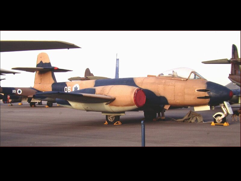 Israeli Air Force jet on tarmac